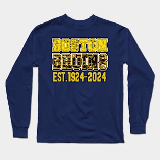 Vintage Bruins Est 1924-2024 Long Sleeve T-Shirt